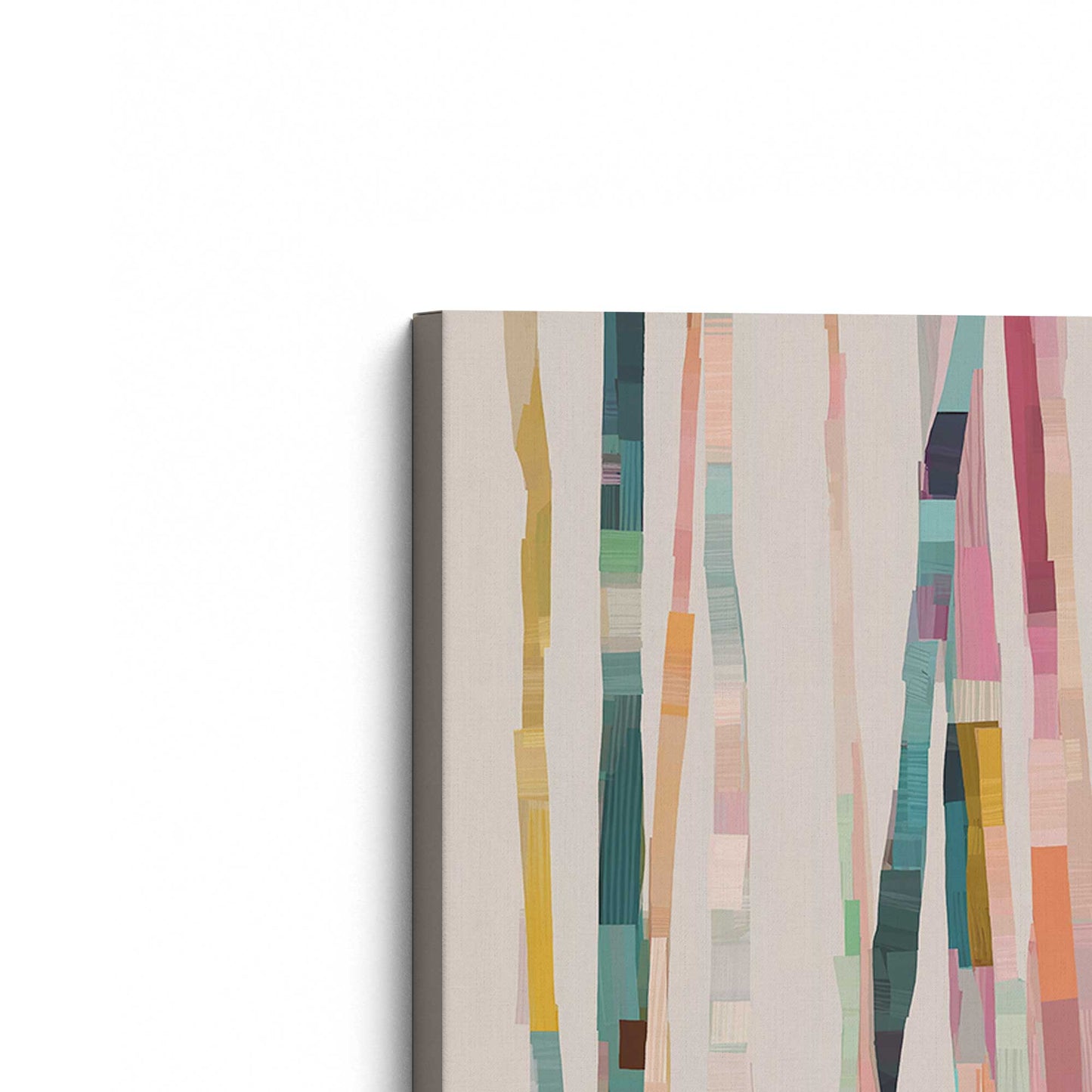 [Color:Stretched Canvas], Picture of the corner of the art