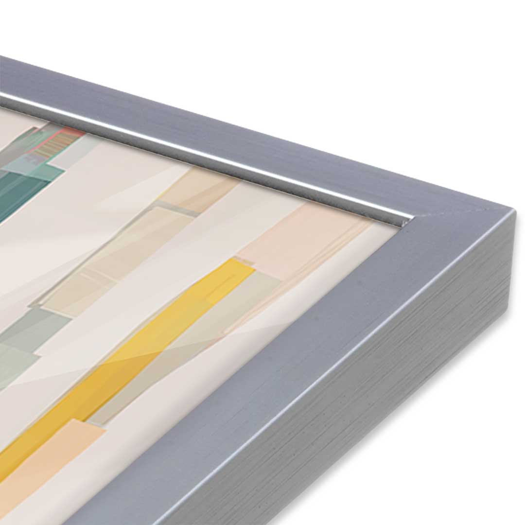[Color:Polished Chrome], Picture of art in a Polished Chrome frame at an angle