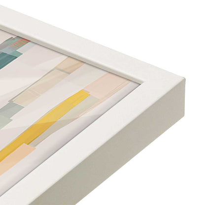 [Color:Opaque White], Picture of art in a Opaque White frame at an angle
