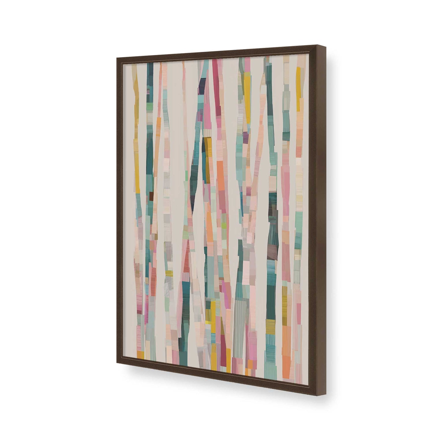 [Color:Brown], Picture of art in a Brown frame of the corner