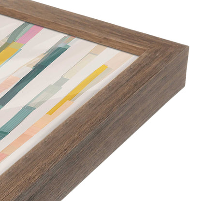[Color:Walnut], Picture of art in a Walnut frame at an angle