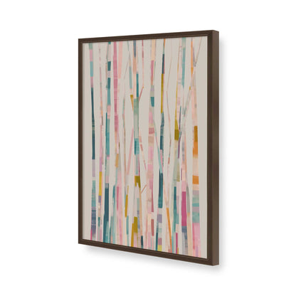 [Color:Brown], Picture of art in a Brown frame of the corner