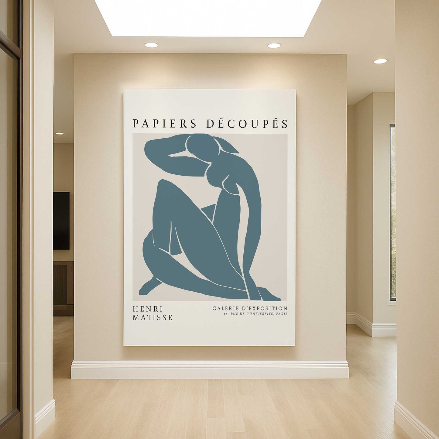 [Color:Stretched Canvas], Picture of art in a room