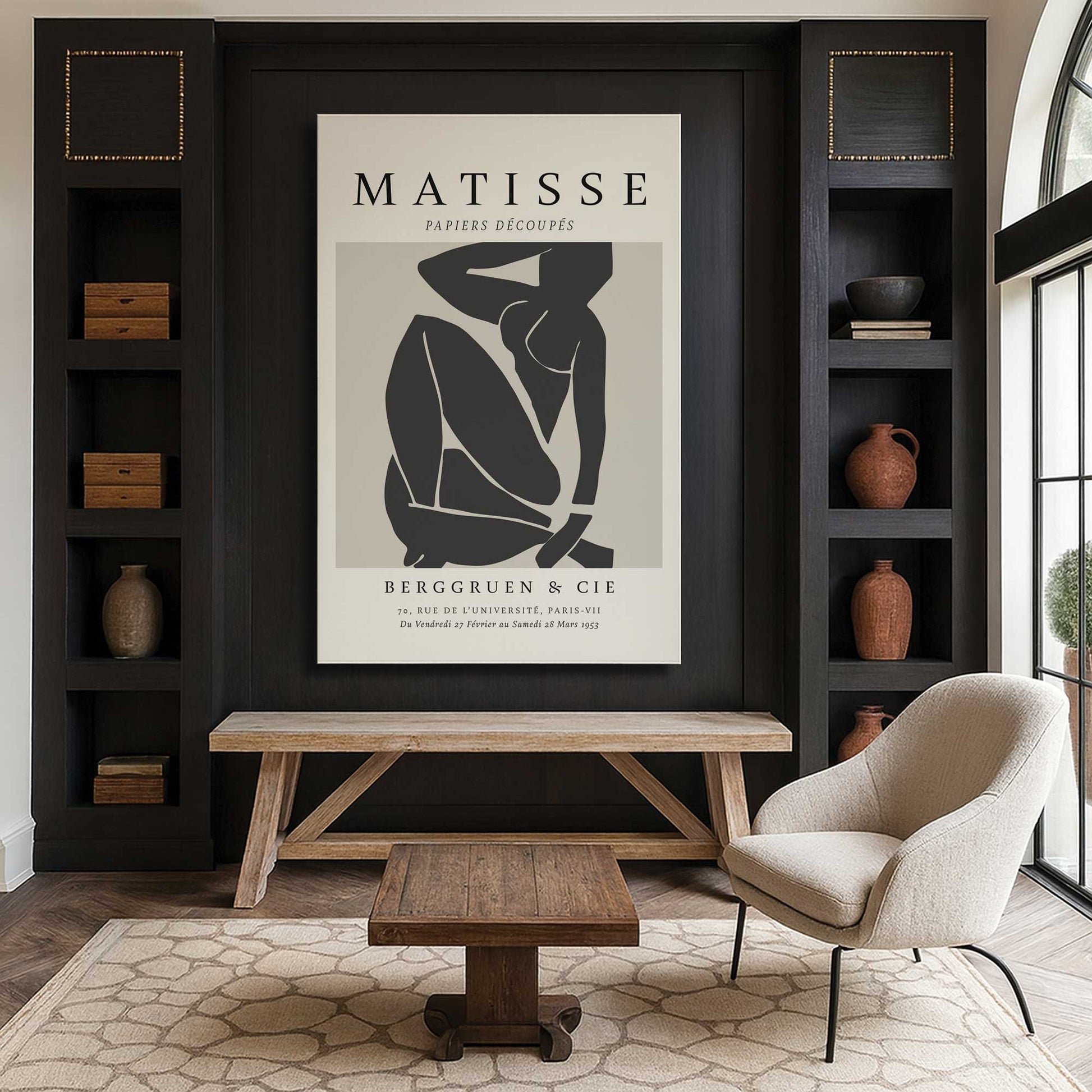 [Color:Stretched Canvas], Picture of art in a room