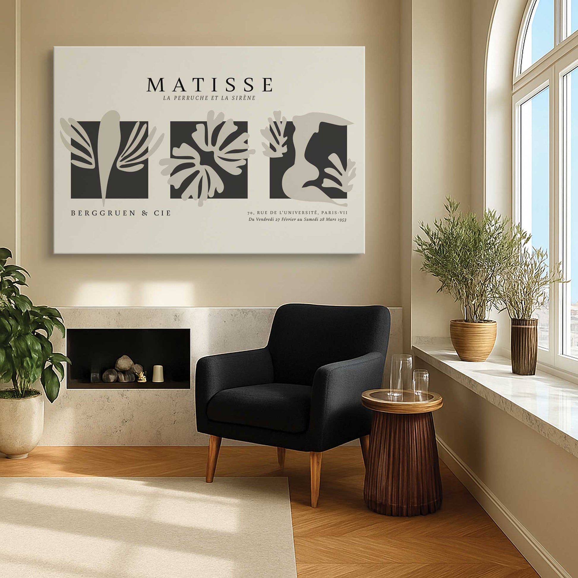 [Color:Stretched Canvas], Picture of art in a room