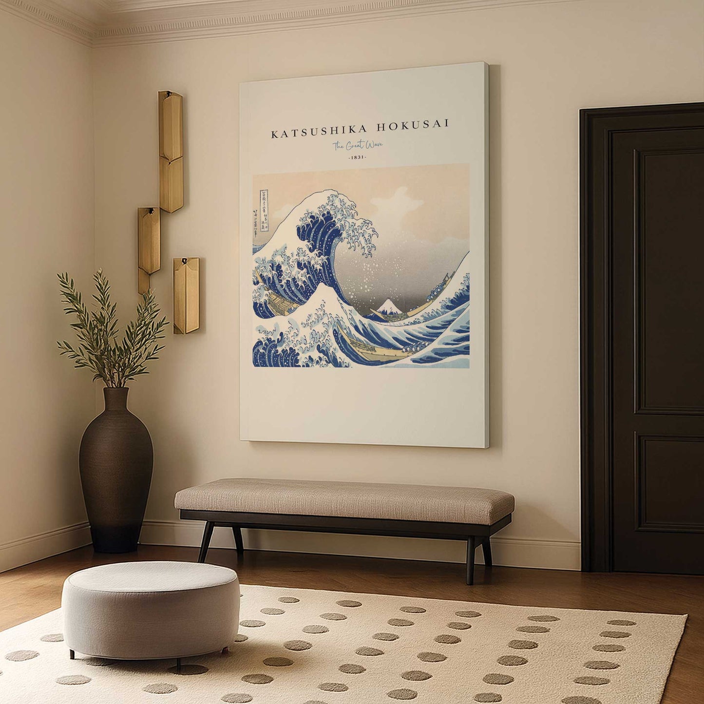 [Color:Stretched Canvas], Picture of art in a room