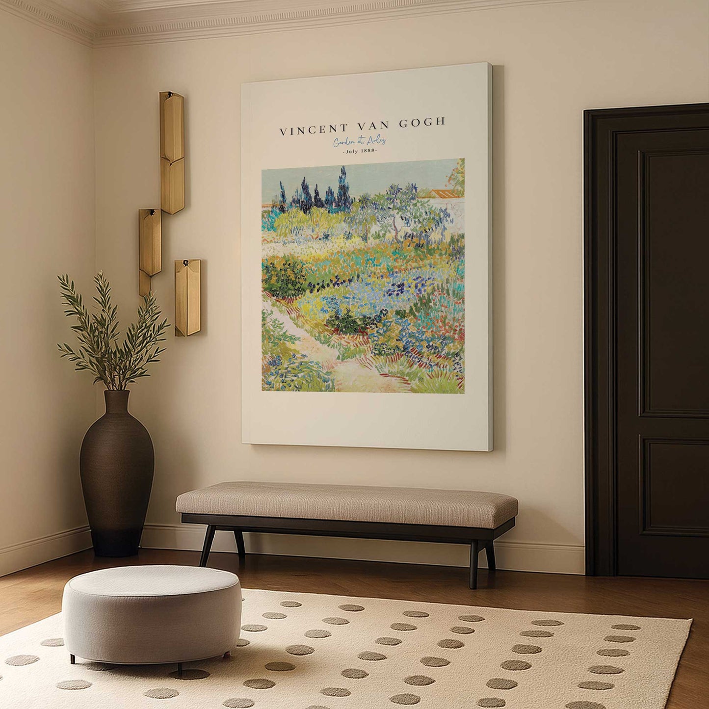 [Color:Stretched Canvas], Picture of art in a room