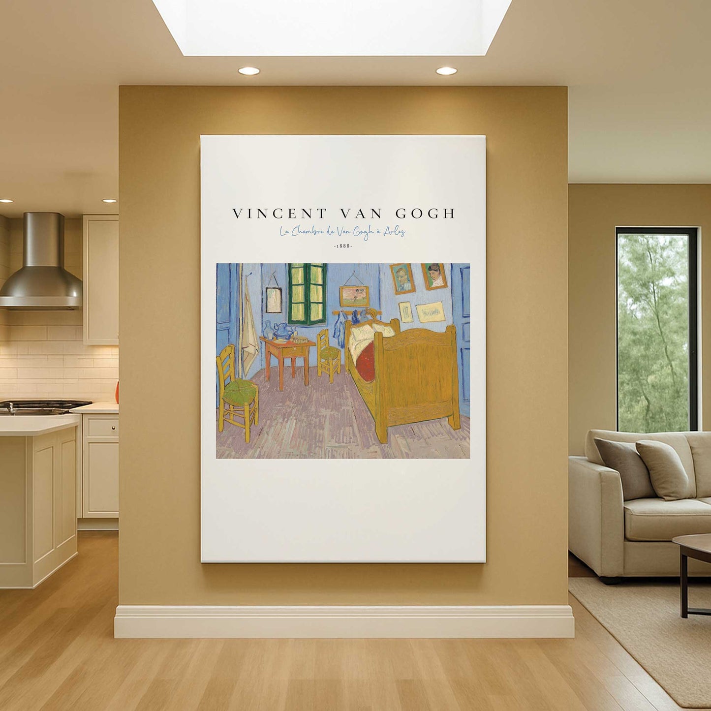 [Color:Stretched Canvas], Picture of art in a room