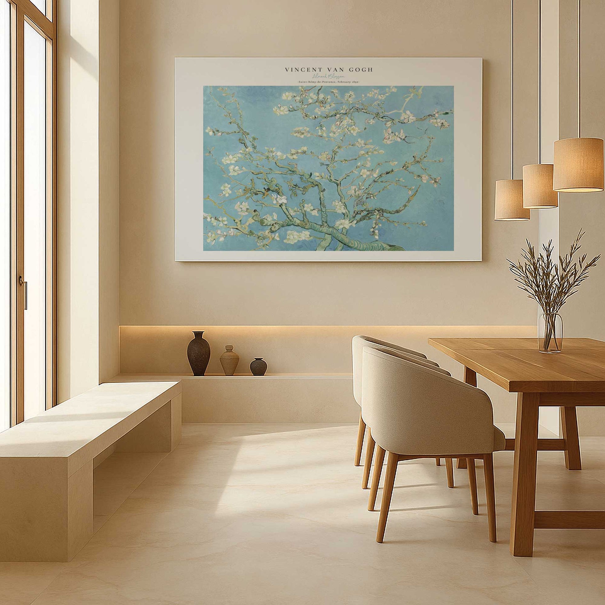 [Color:Stretched Canvas], Picture of art in a room