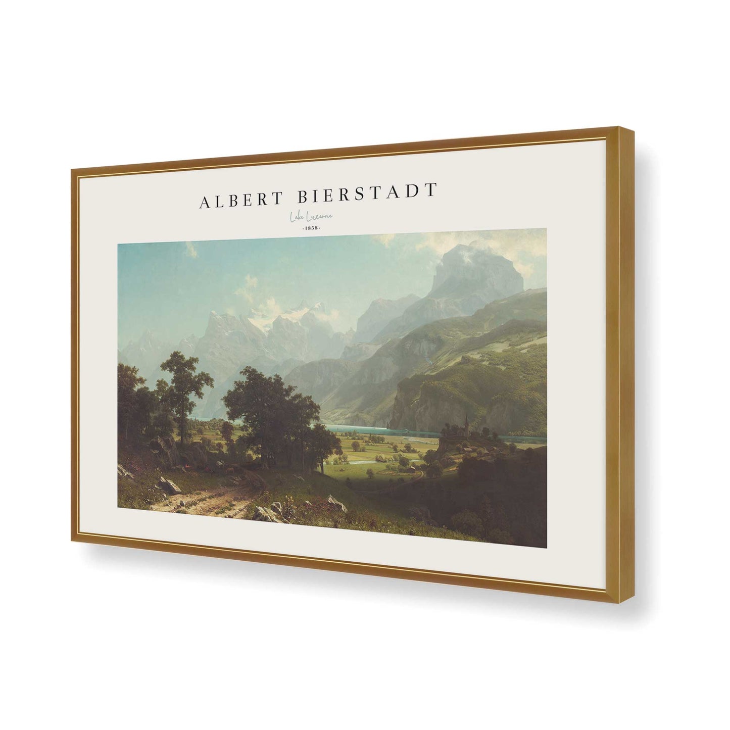 [Color:Polished Gold], Picture of art in a Polished Gold frame of the corner