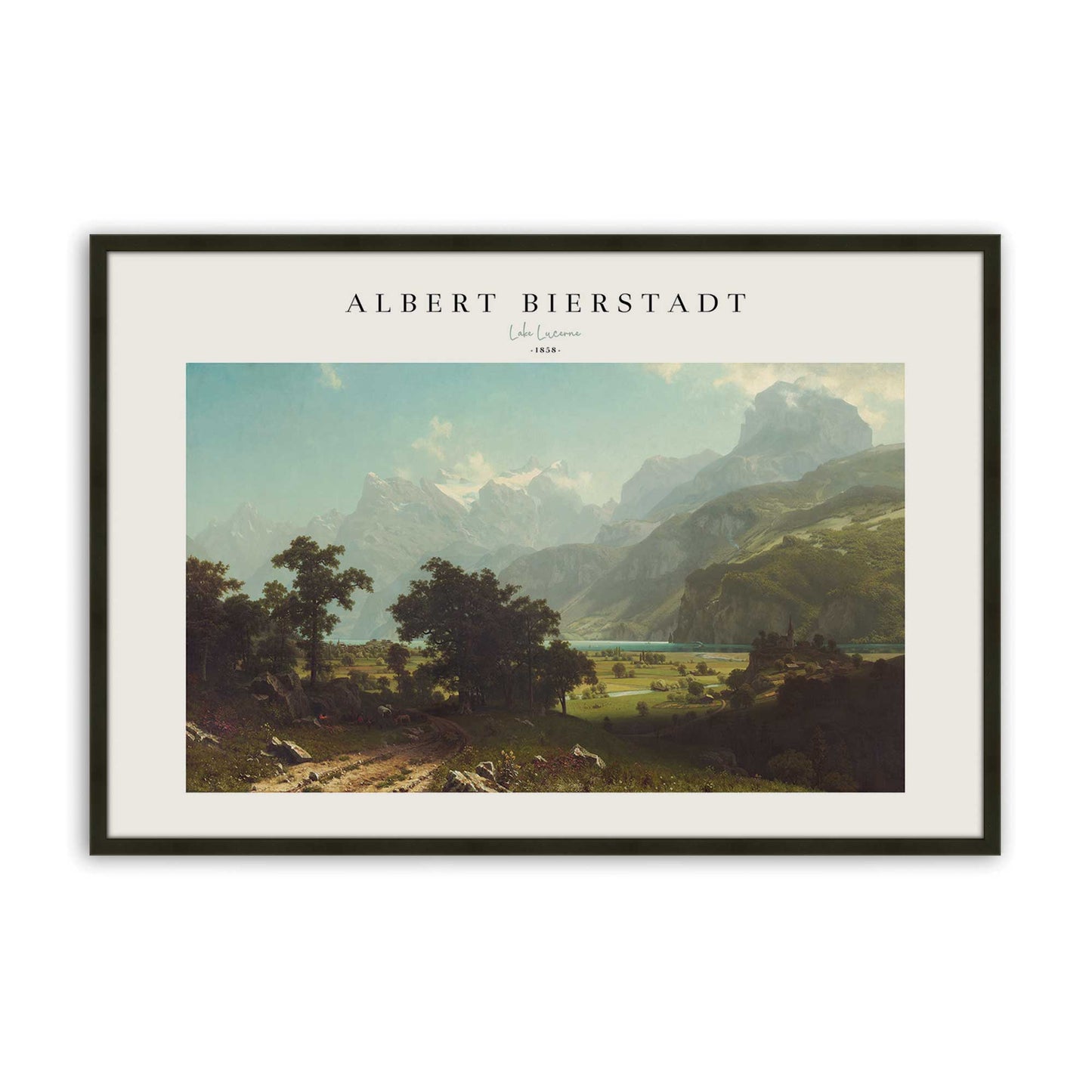 [Color:Satin Black], Picture of art in a Satin Black frame