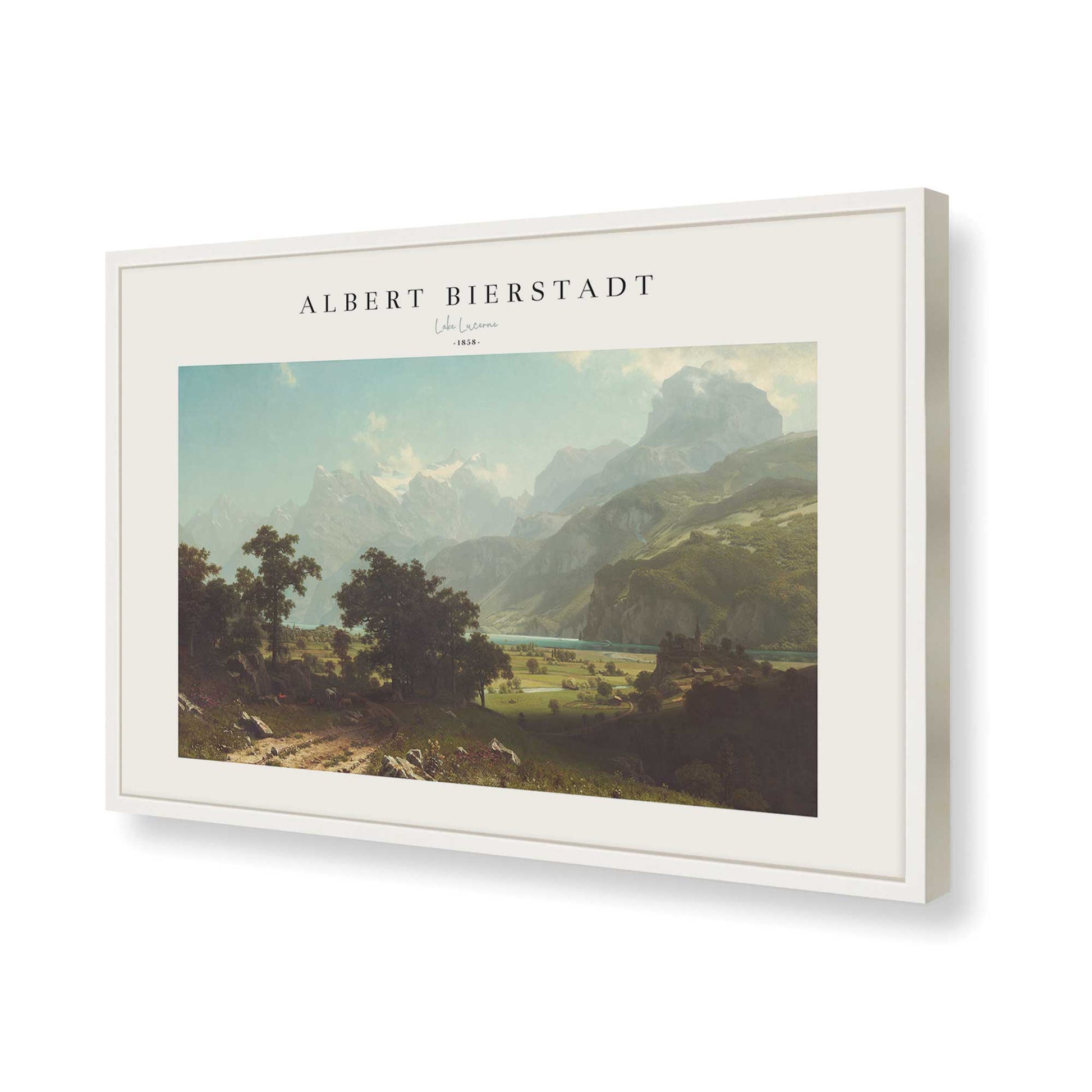 [Color:Opaque White], Picture of art in a Opaque White frame of the corner