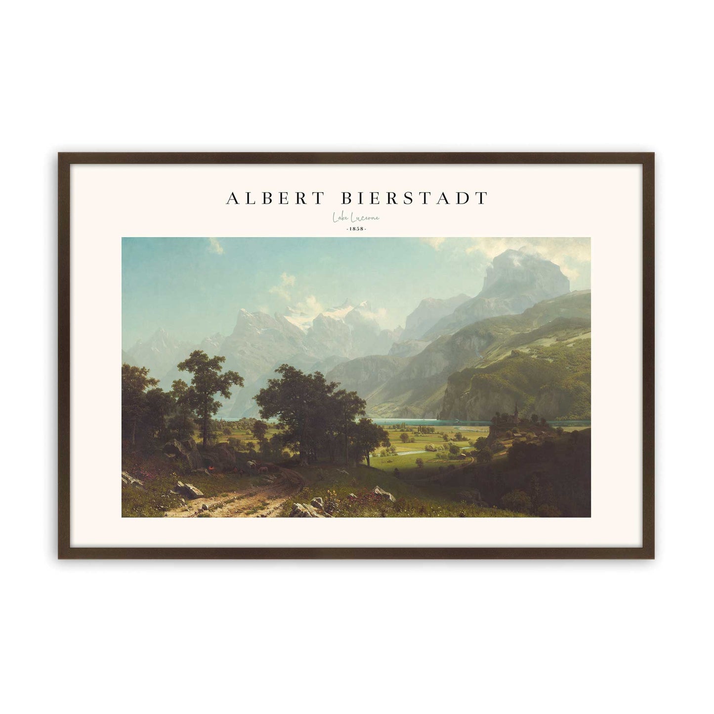 [Color:Brown], Picture of art in a Brown frame