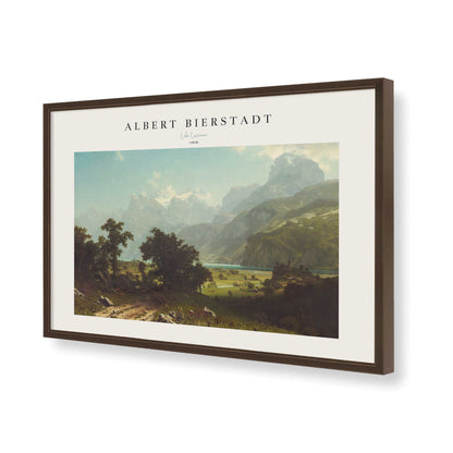 [Color:Brown], Picture of art in a Brown frame of the corner