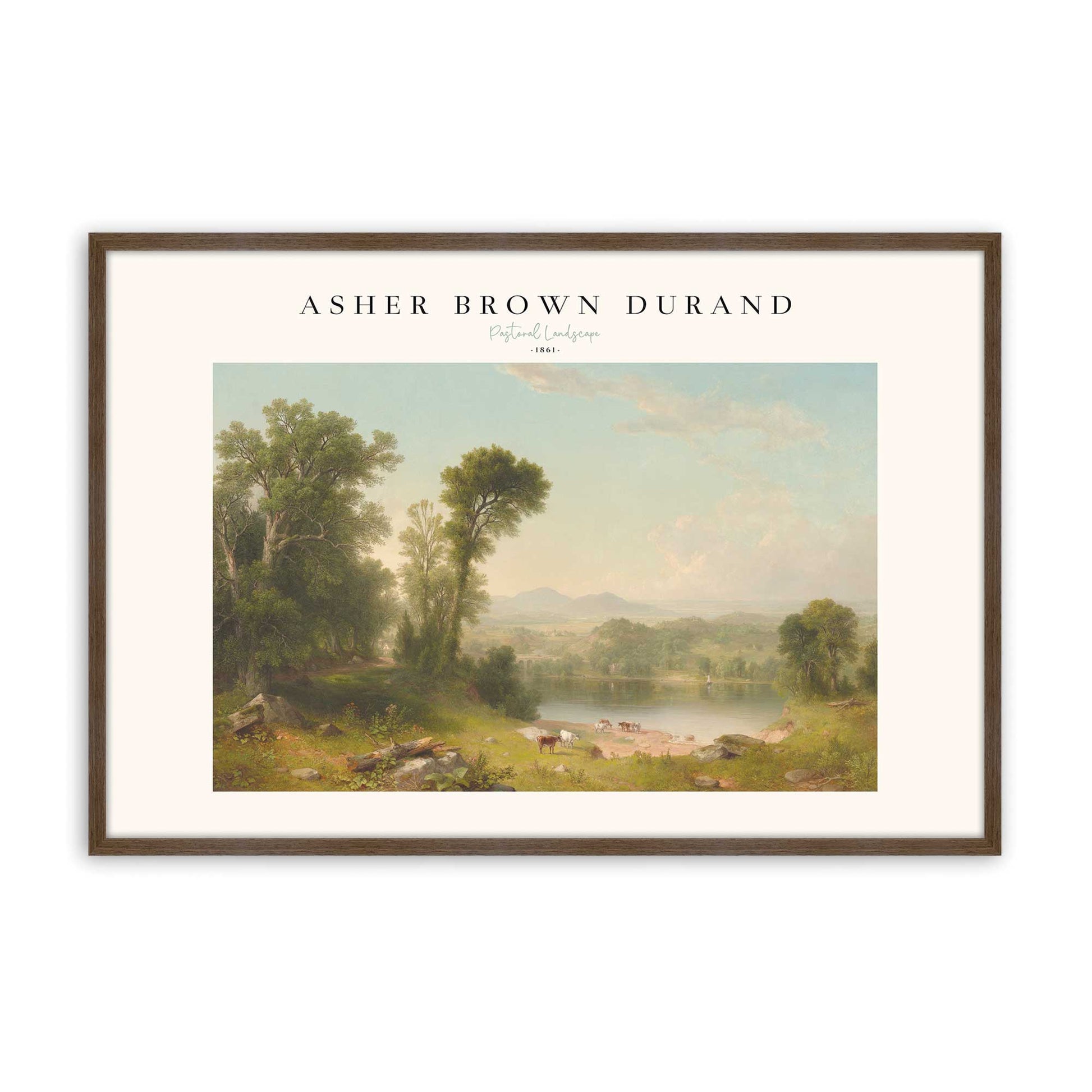 [Color:Walnut], Picture of art in a Walnut frame