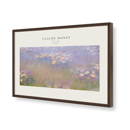 [Color:Brown], Picture of art in a Brown frame of the corner