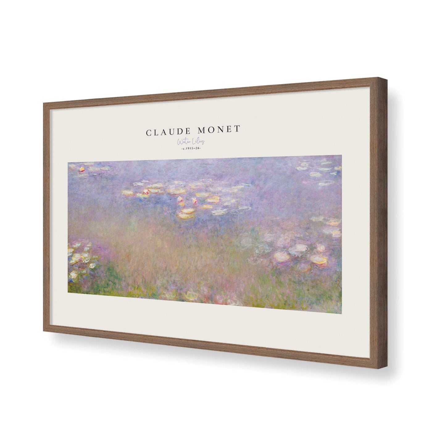 [Color:Walnut], Picture of art in a Walnut frame of the corner