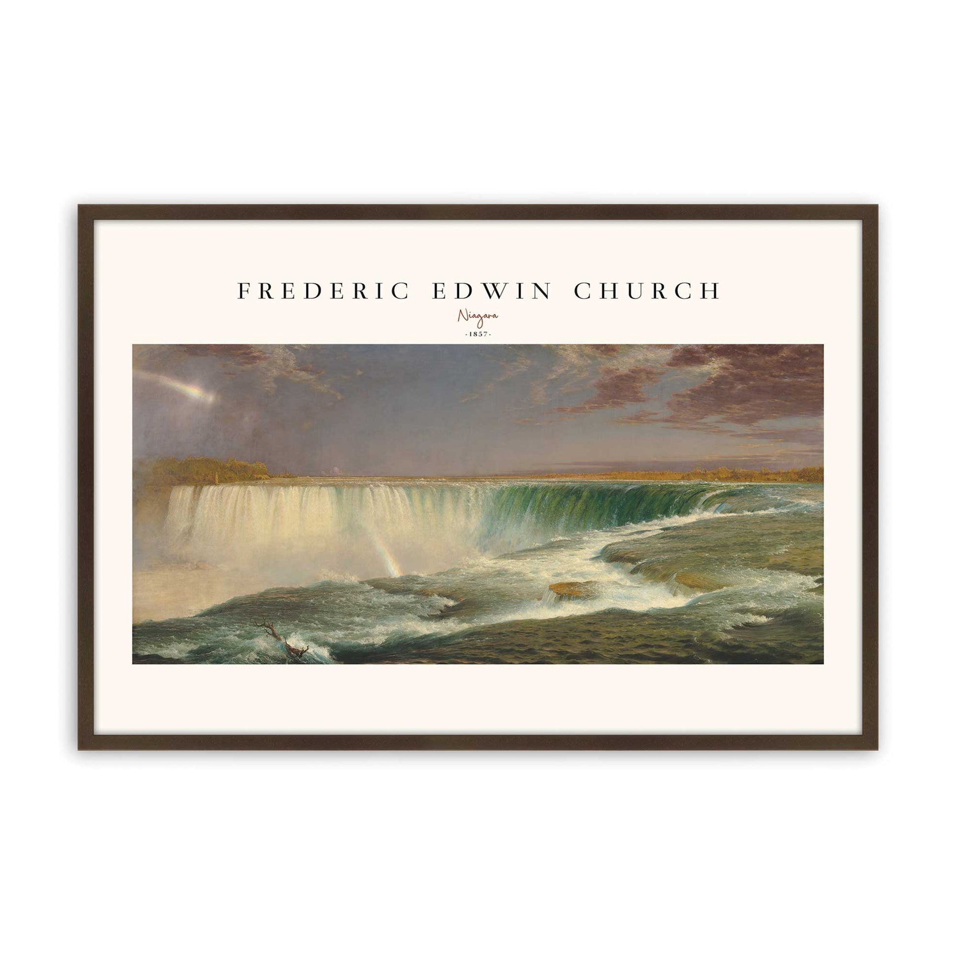 [Color:Brown], Picture of art in a Brown frame
