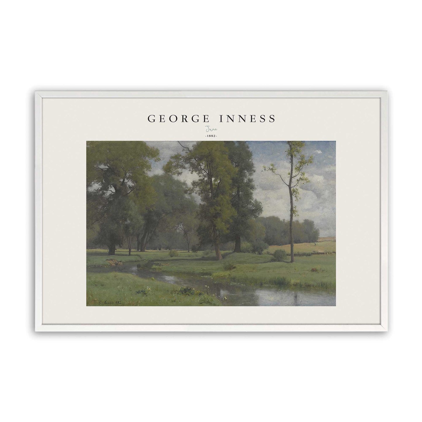 [Color:Opaque White], Picture of art in a Opaque White frame