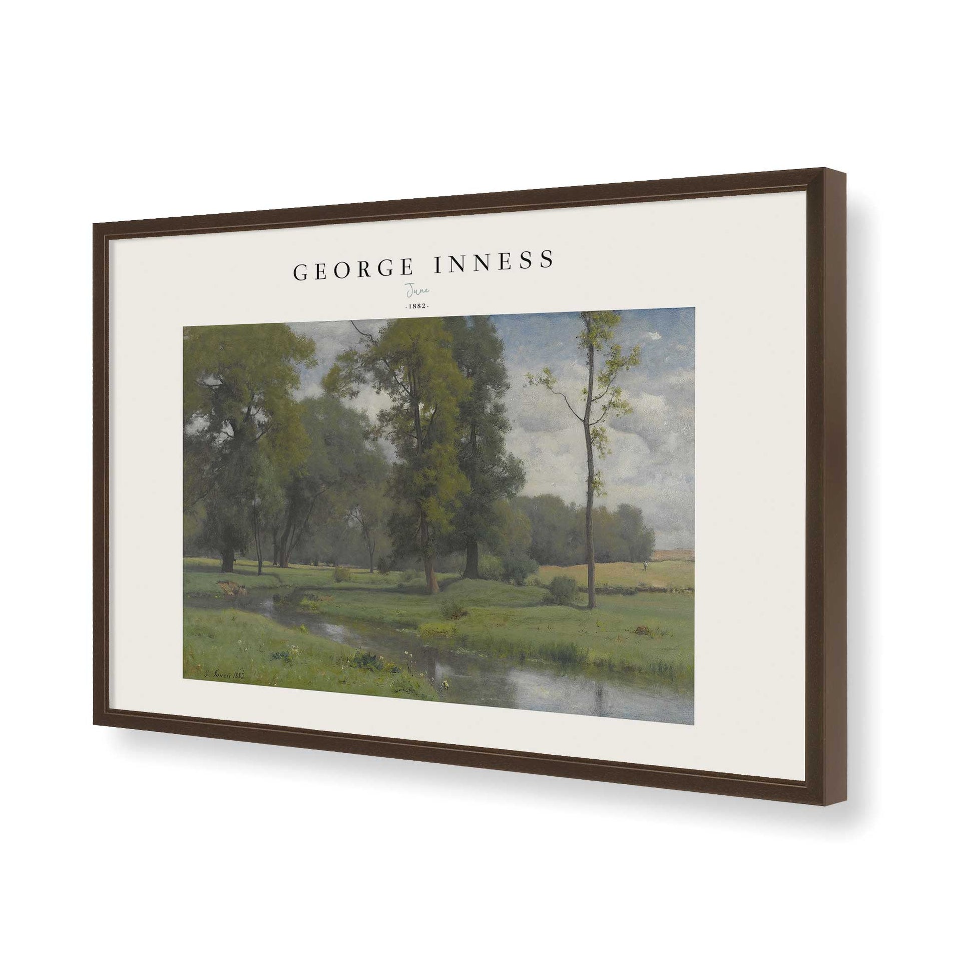 [Color:Belvinder Brown], Picture of art in a Belvinder Brown frame of the corner