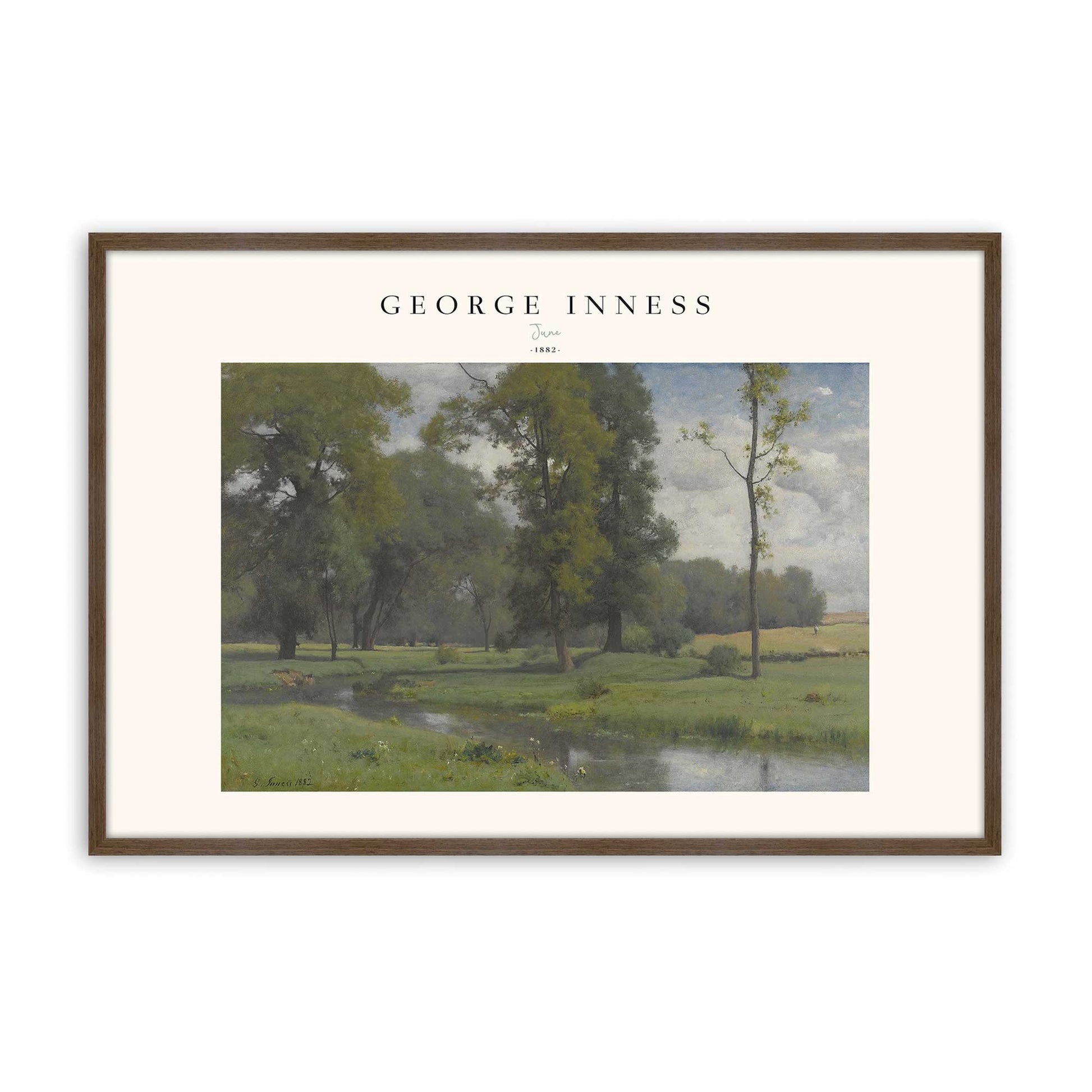 [Color:Walnut], Picture of art in a Walnut frame