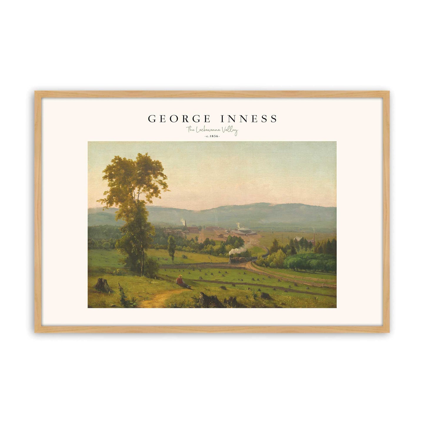 [Color:American Maple], Picture of art in a American Maple frame