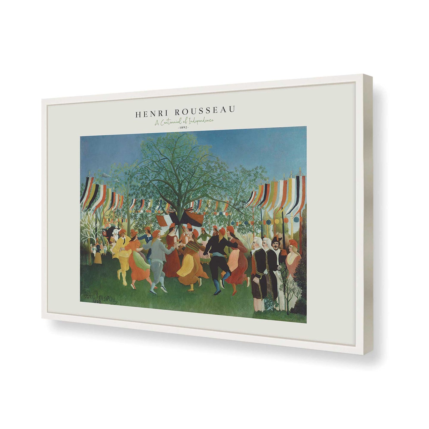 [Color:Opaque White], Picture of art in a Opaque White frame of the corner