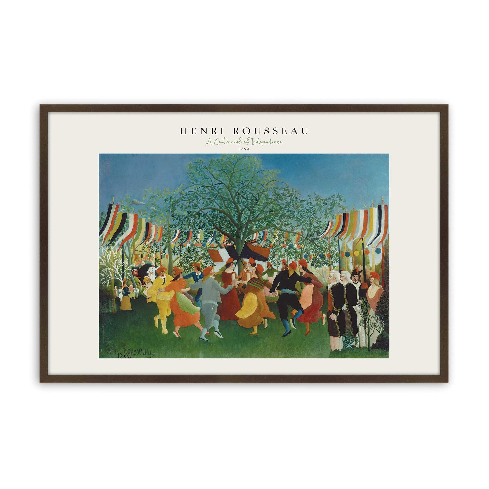 [Color:Brown], Picture of art in a Brown frame