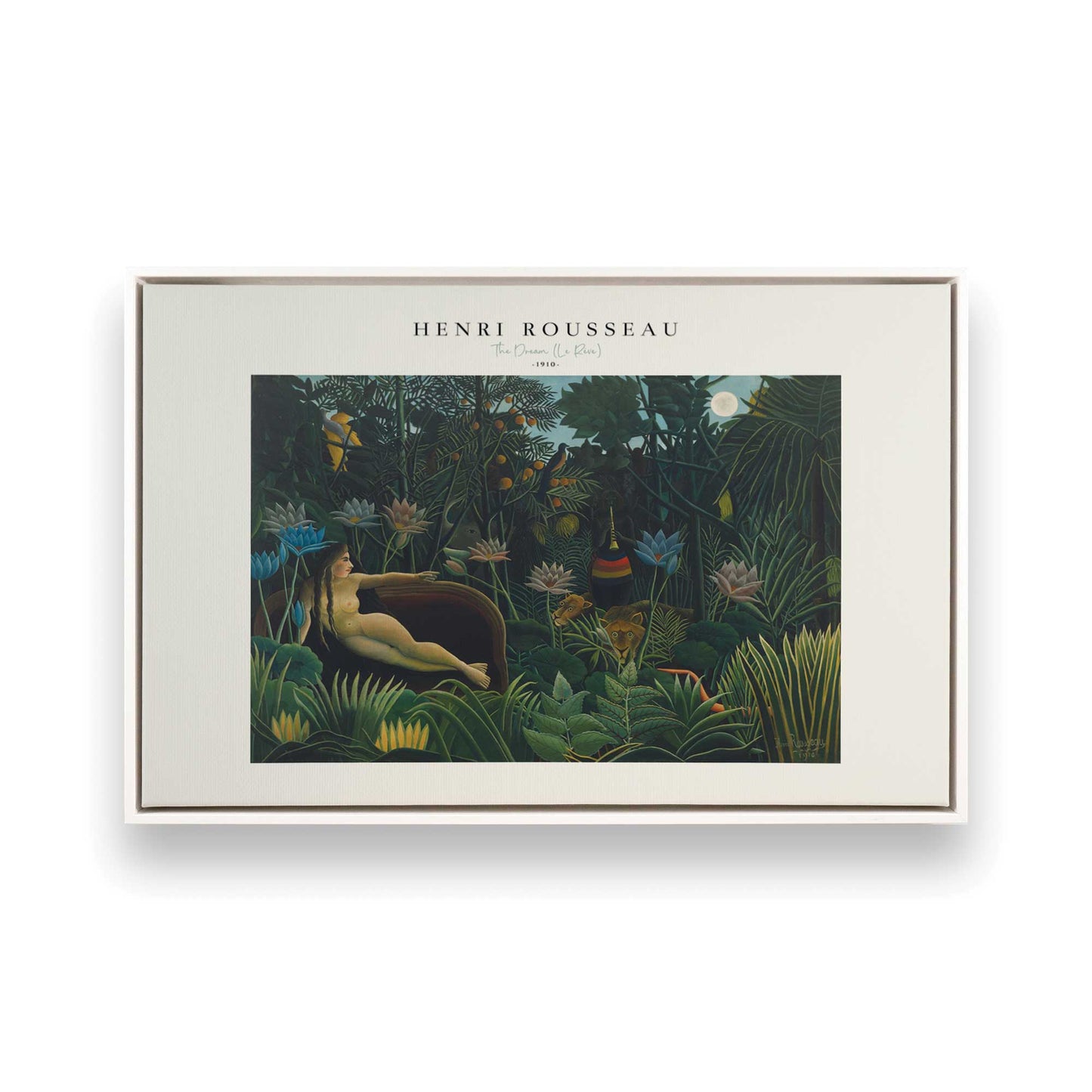 [Color:Opaque White], Picture of art in a White frame