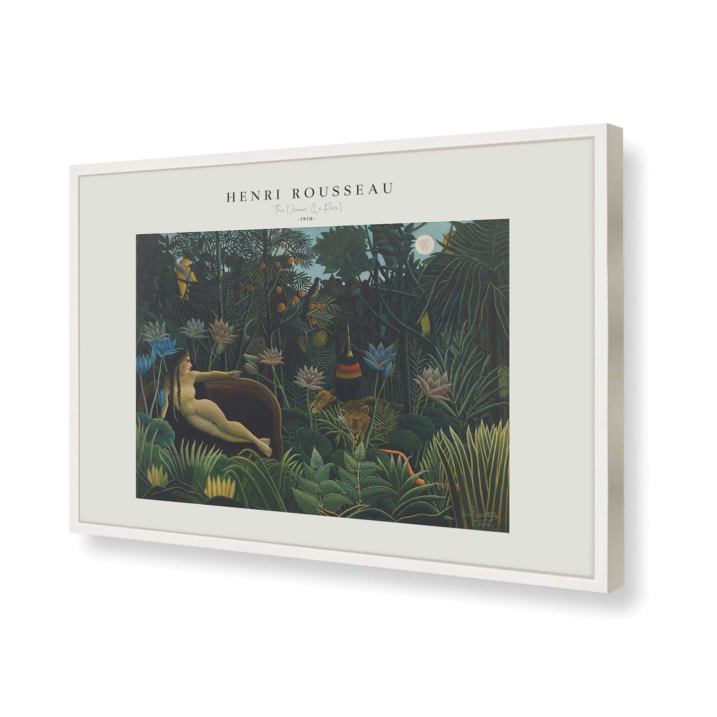 [Color:Opaque White], Picture of art in a Opaque White frame of the corner