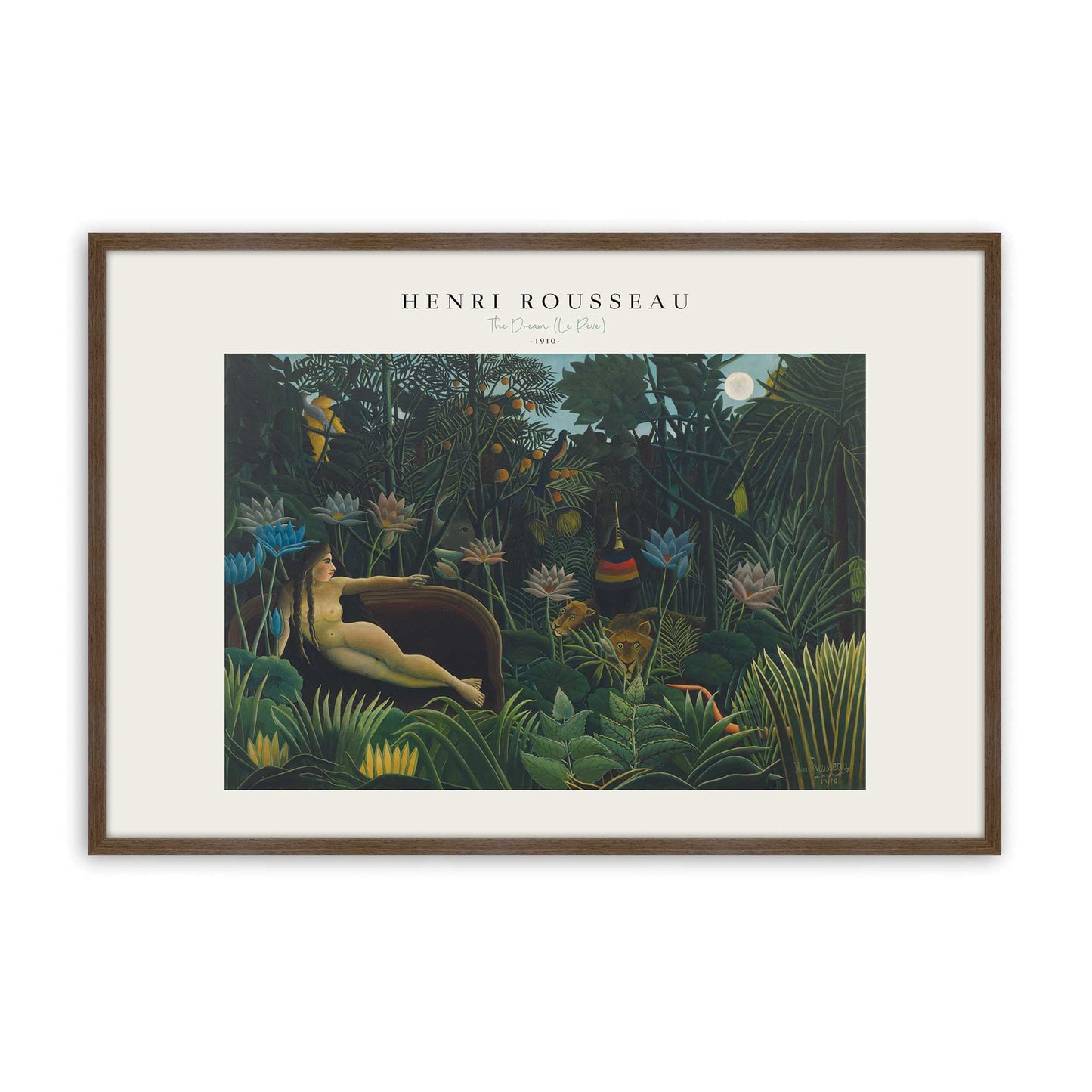 [Color:Walnut], Picture of art in a Walnut frame