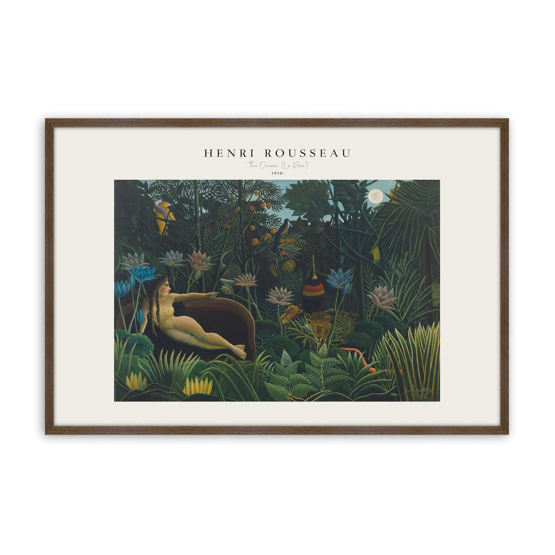 [Color:Walnut], Picture of art in a Walnut frame