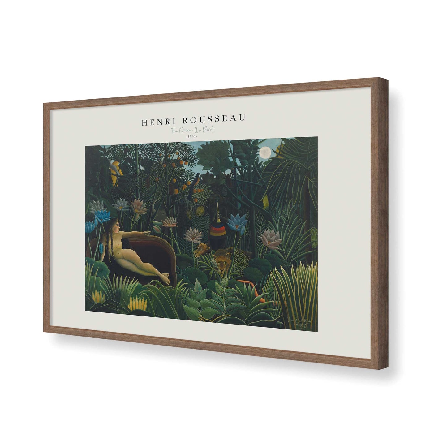 [Color:Walnut], Picture of art in a Walnut frame of the corner