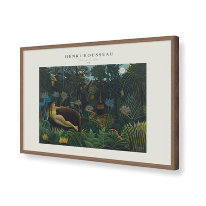 [Color:Walnut], Picture of art in a Walnut frame of the corner