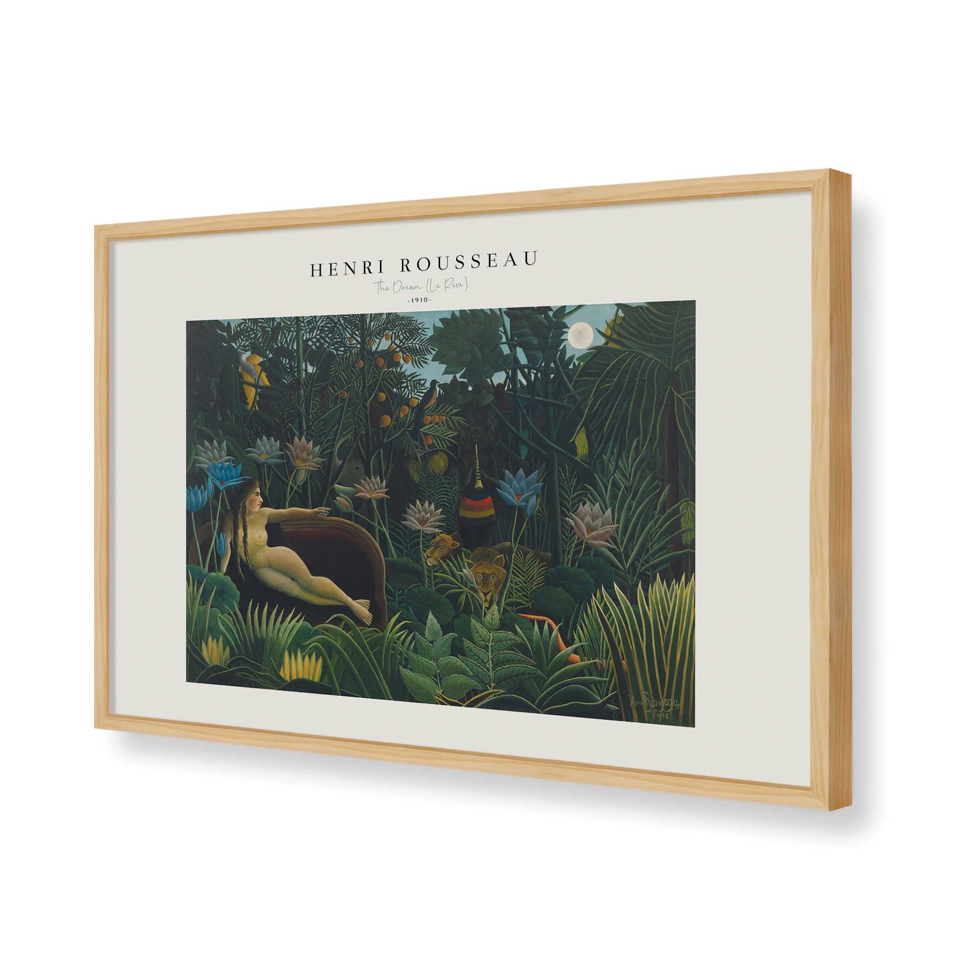 [Color:American Maple], Picture of art in a American Maple frame of the corner