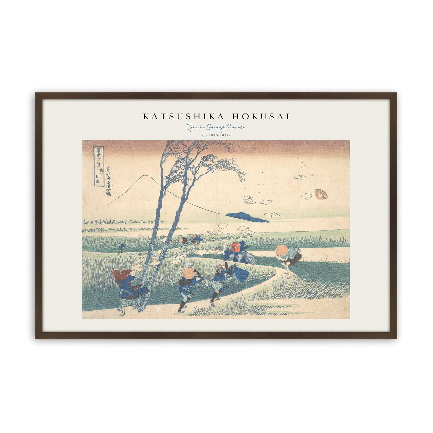 [Color:Brown], Picture of art in a Brown frame