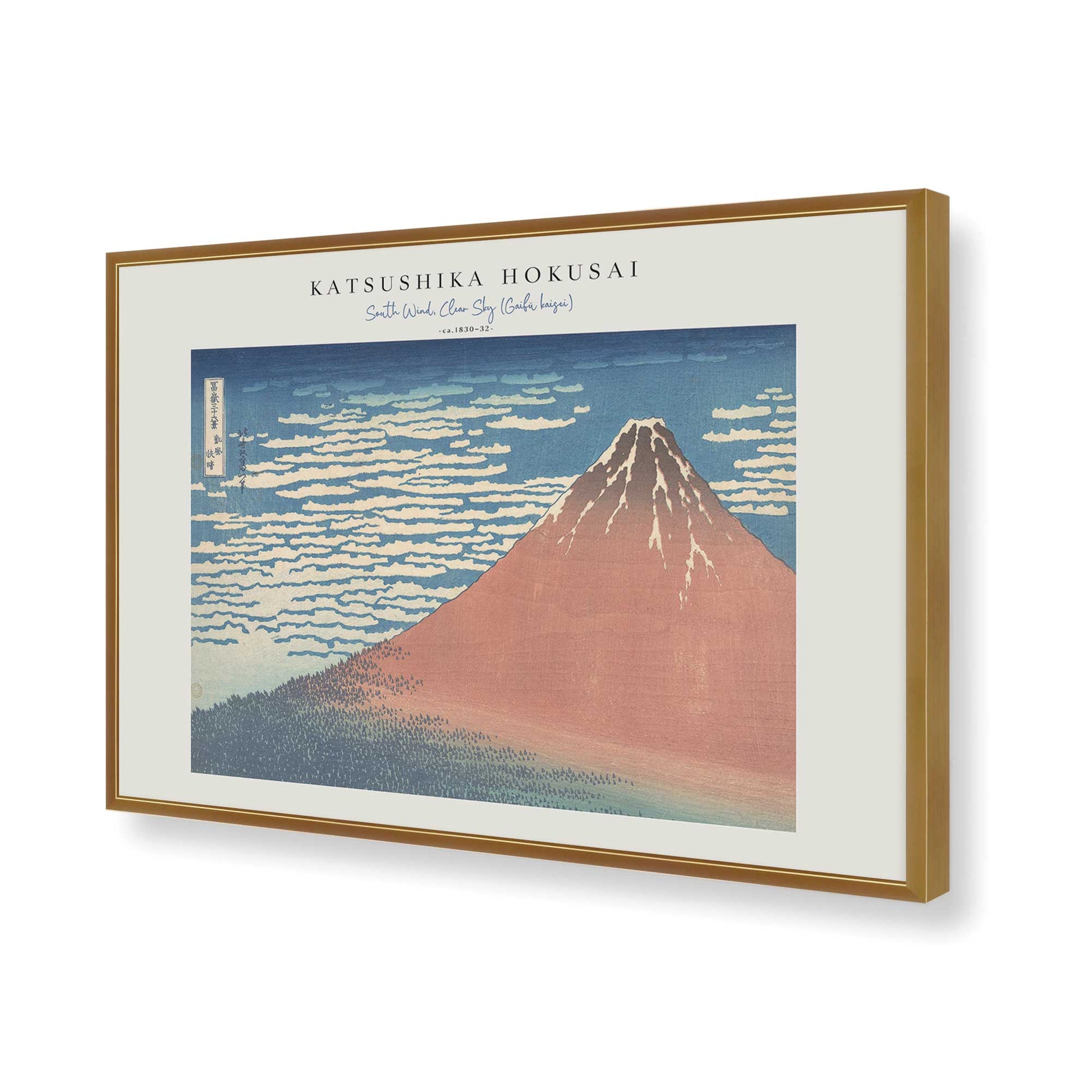 [Color:Polished Gold], Picture of art in a Polished Gold frame of the corner