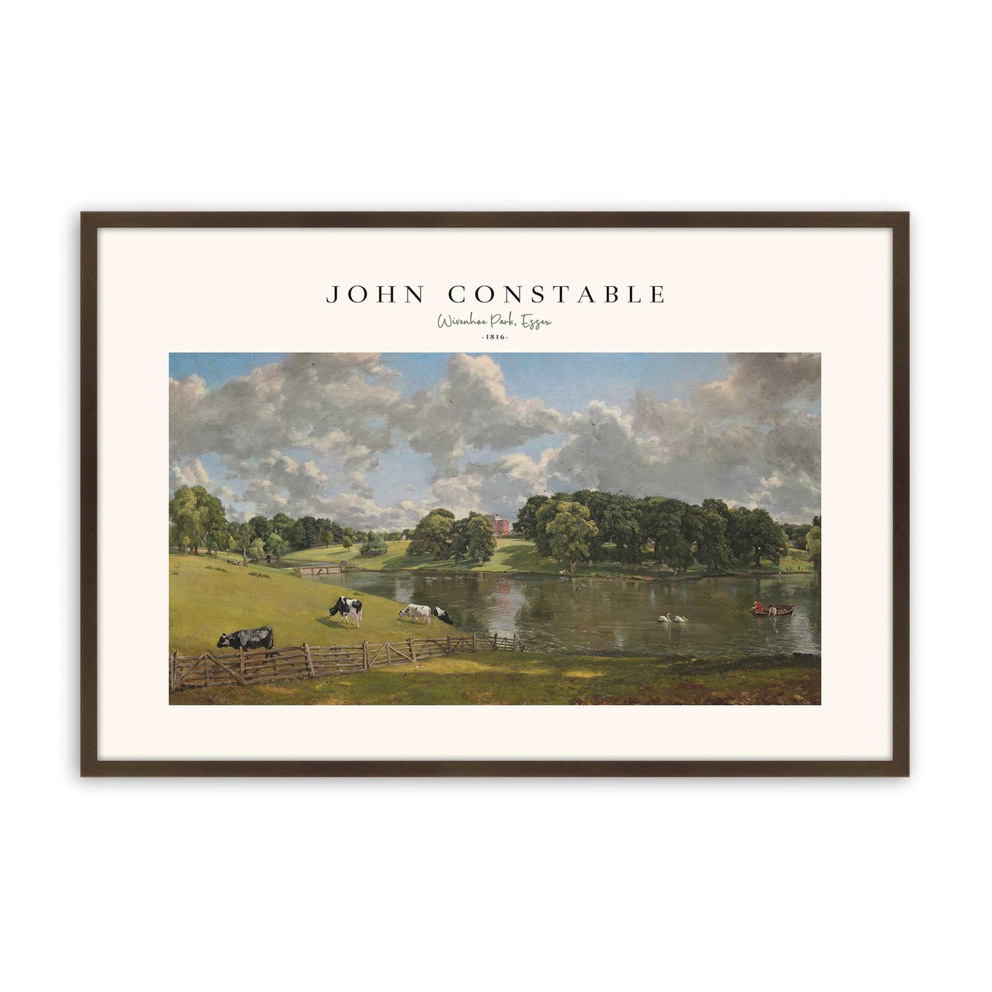 [Color:Brown], Picture of art in a Brown frame