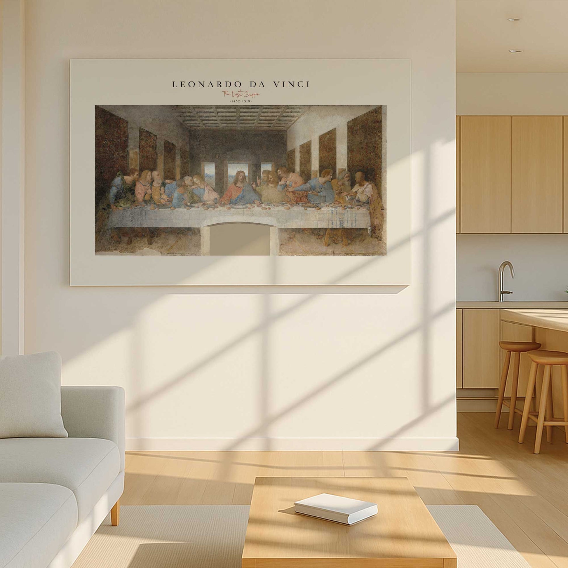 [Color:Stretched Canvas], Picture of art in a room
