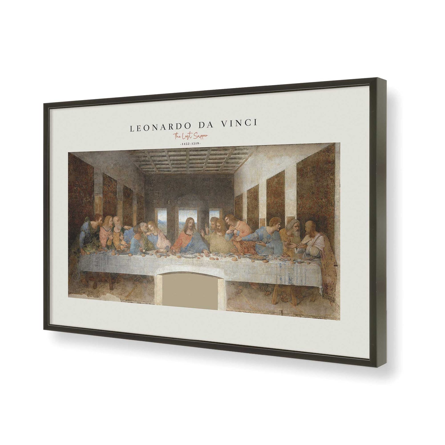 [Color:Satin Black], Picture of art in a Satin Black frame of the corner