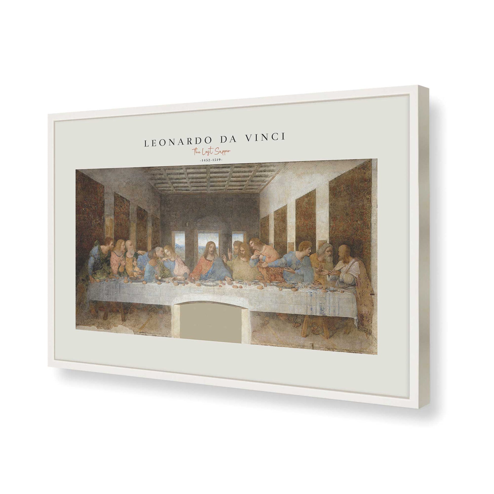 [Color:Opaque White], Picture of art in a Opaque White frame of the corner