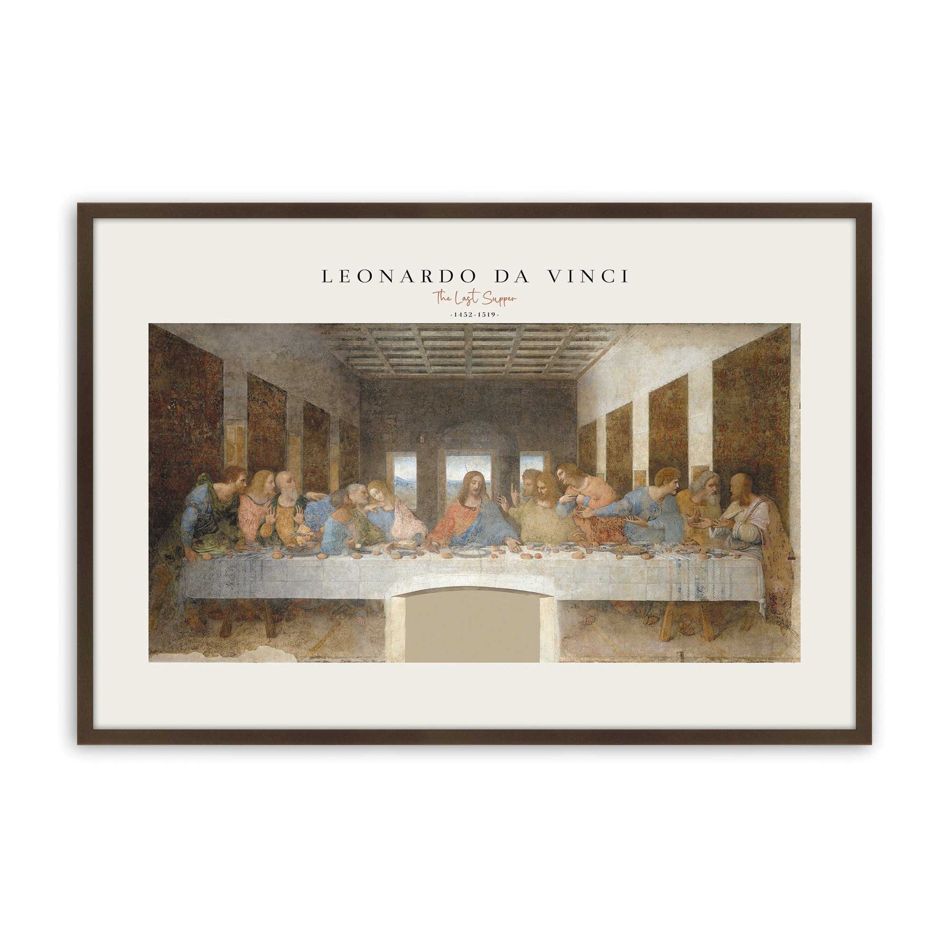 [Color:Brown], Picture of art in a Brown frame