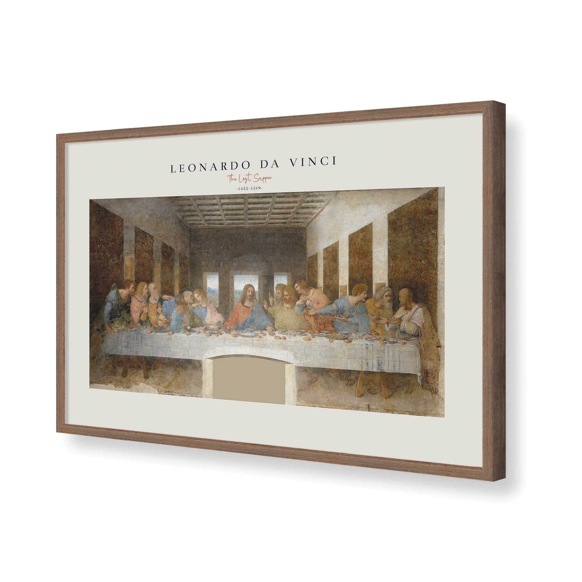 [Color:Walnut], Picture of art in a Walnut frame of the corner