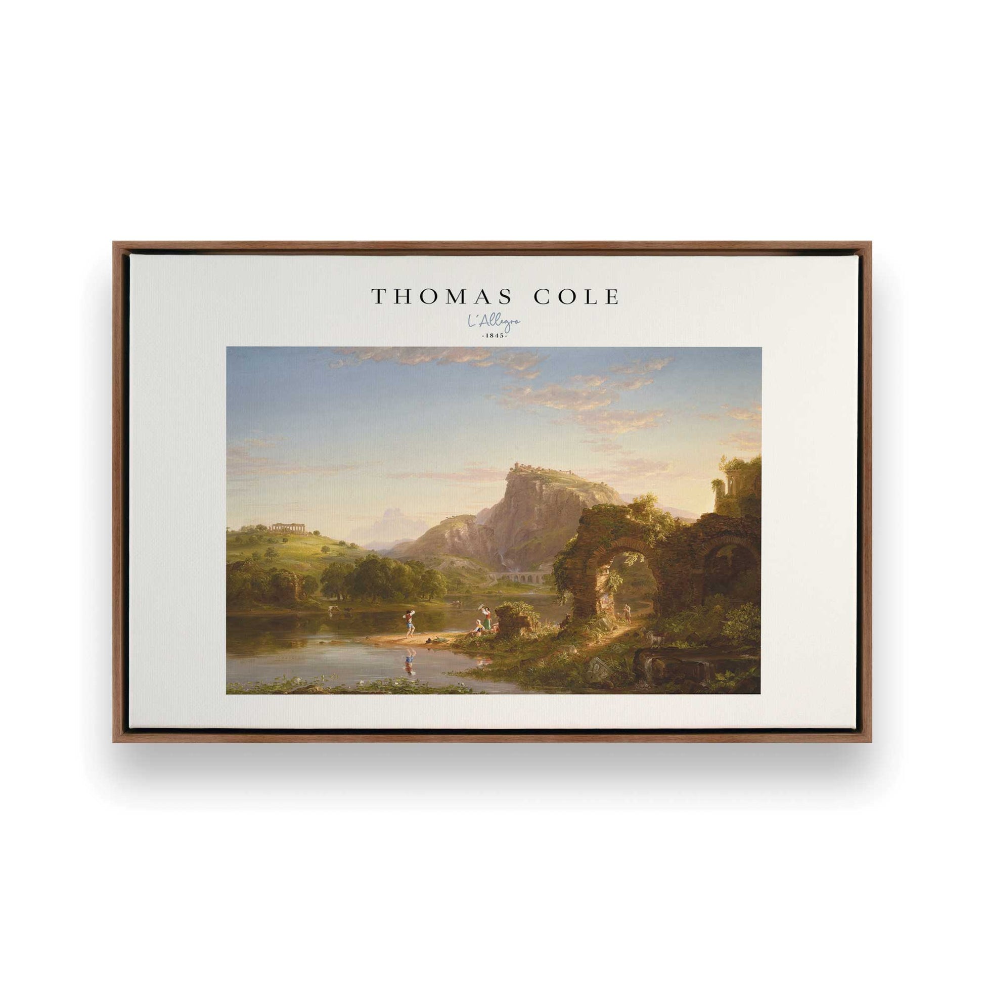 [Color:Walnut], Picture of art in a Walnut frame