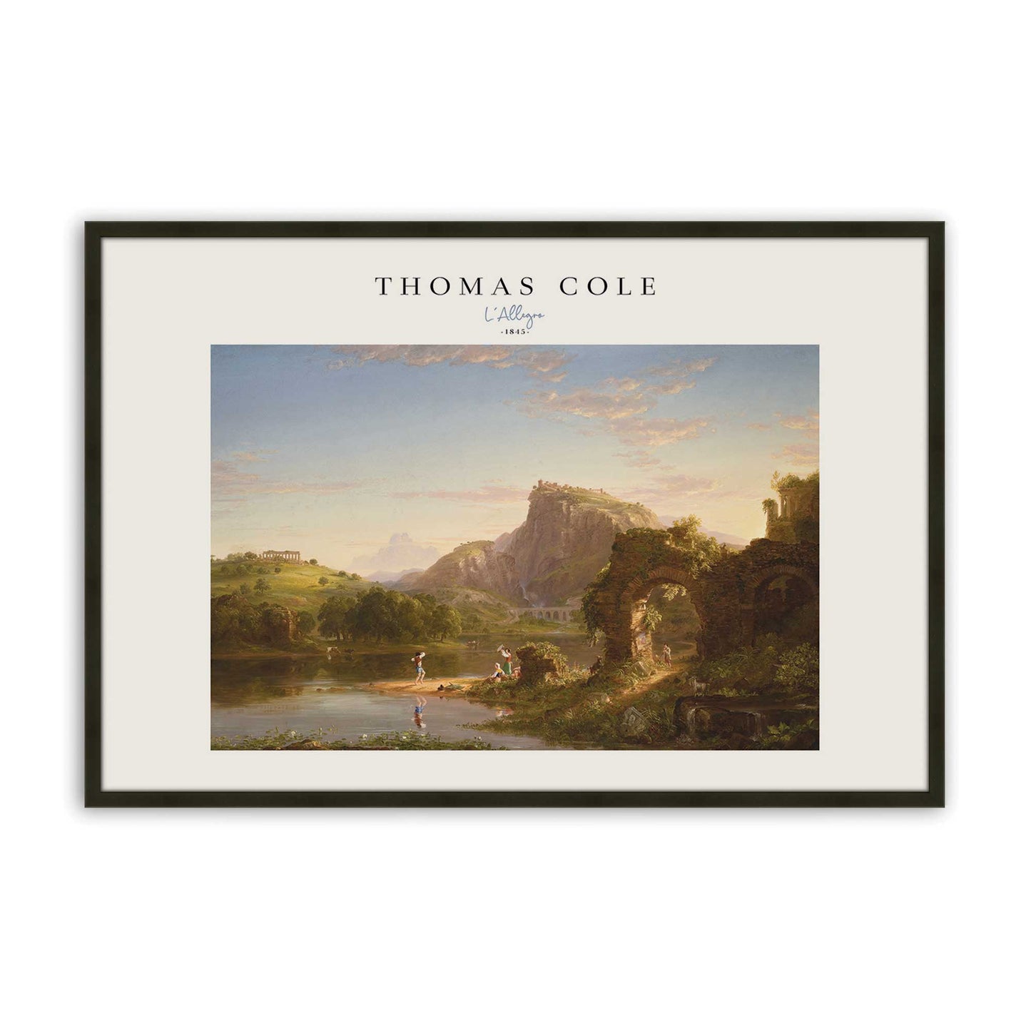 [Color:Satin Black], Picture of art in a Satin Black frame