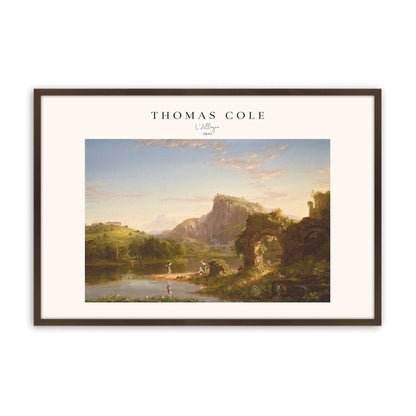 [Color:Brown], Picture of art in a Brown frame