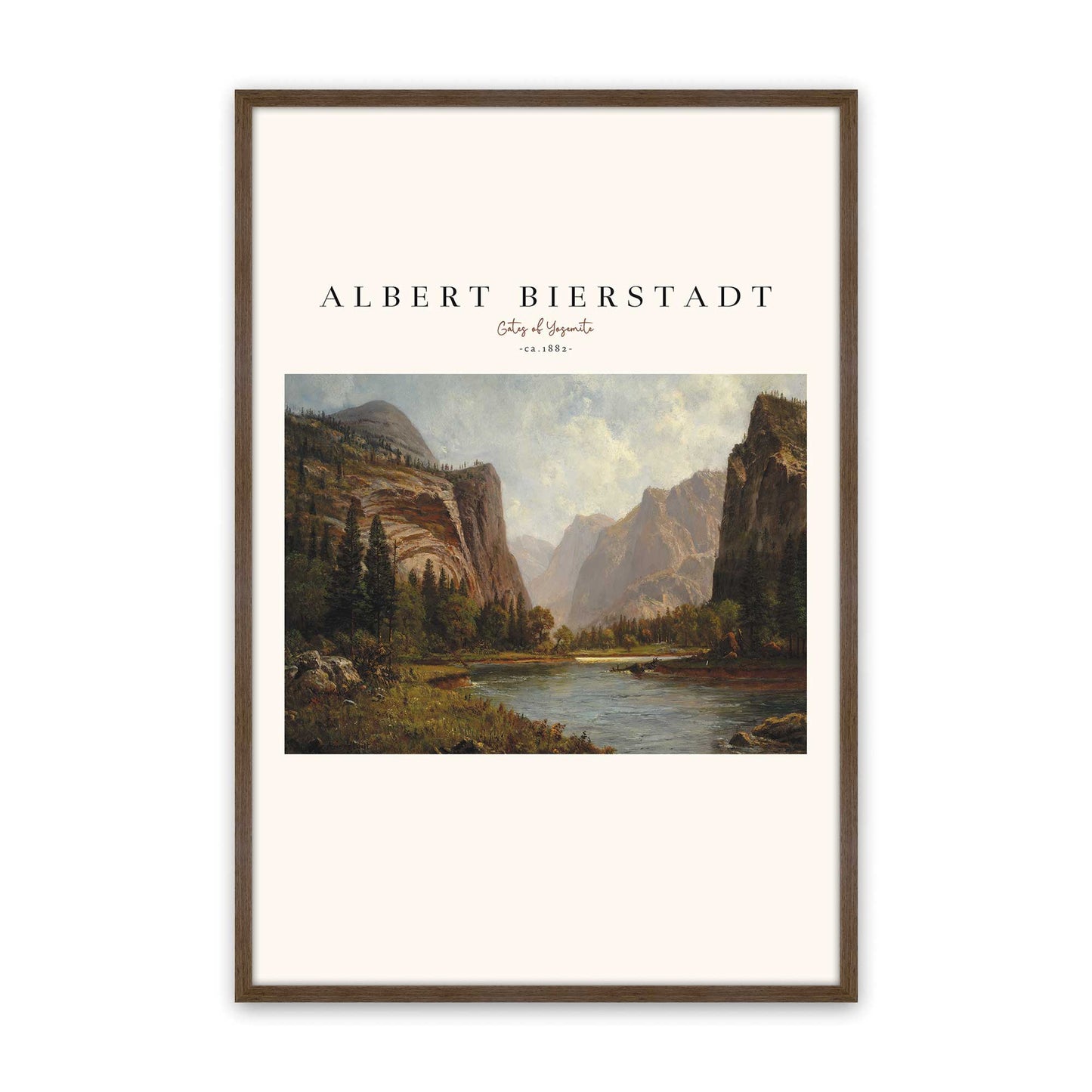 [Color:Walnut], Picture of art in a Walnut frame