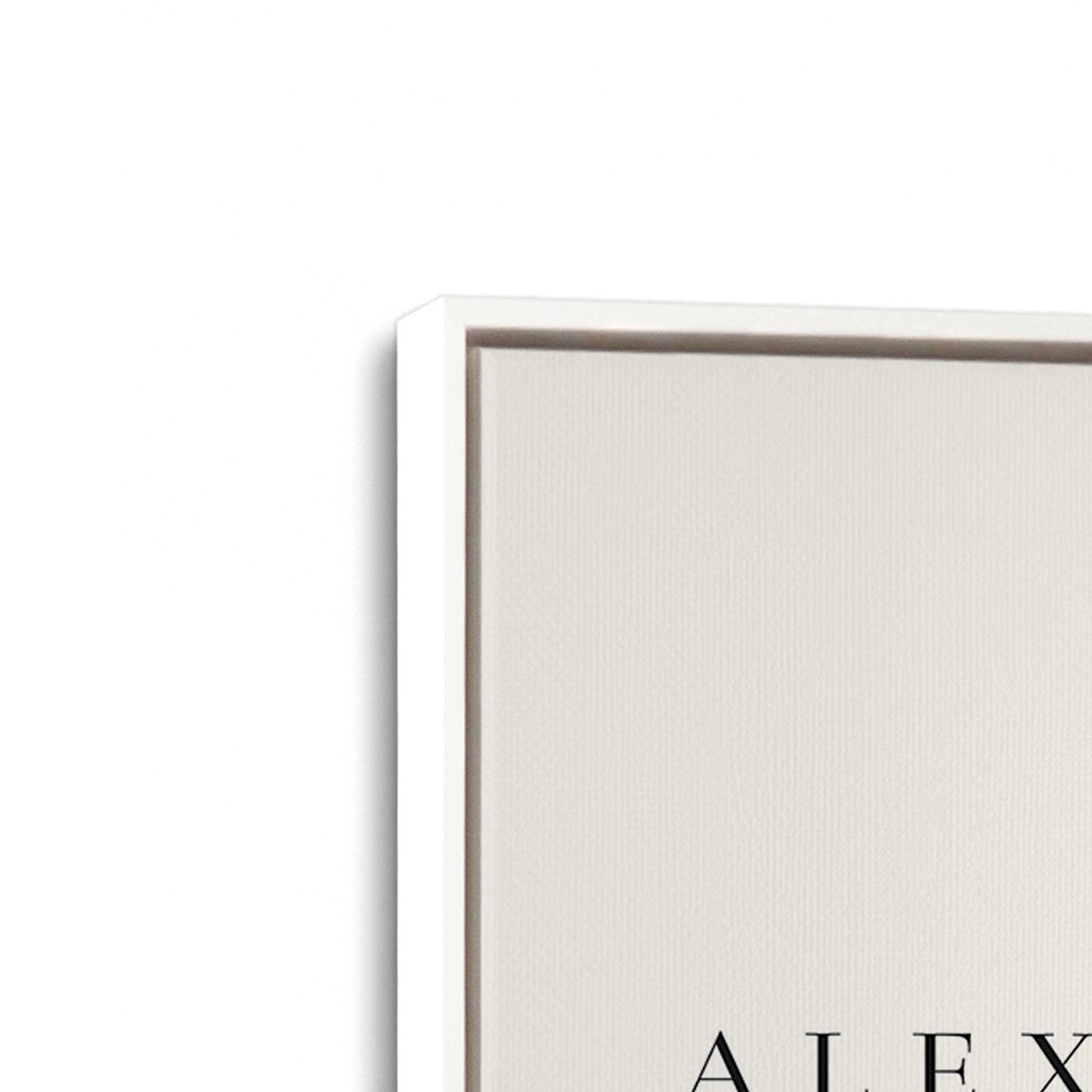 [Color:Opaque White], Picture of art in a White frame at an angle