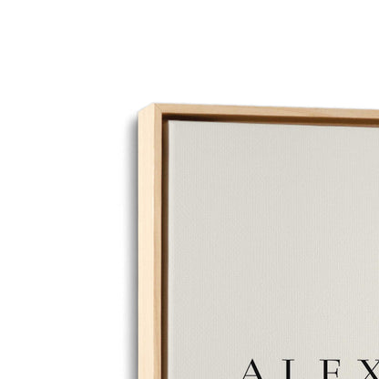 [Color:American Maple], Picture of art in a American Maple frame at an angle
