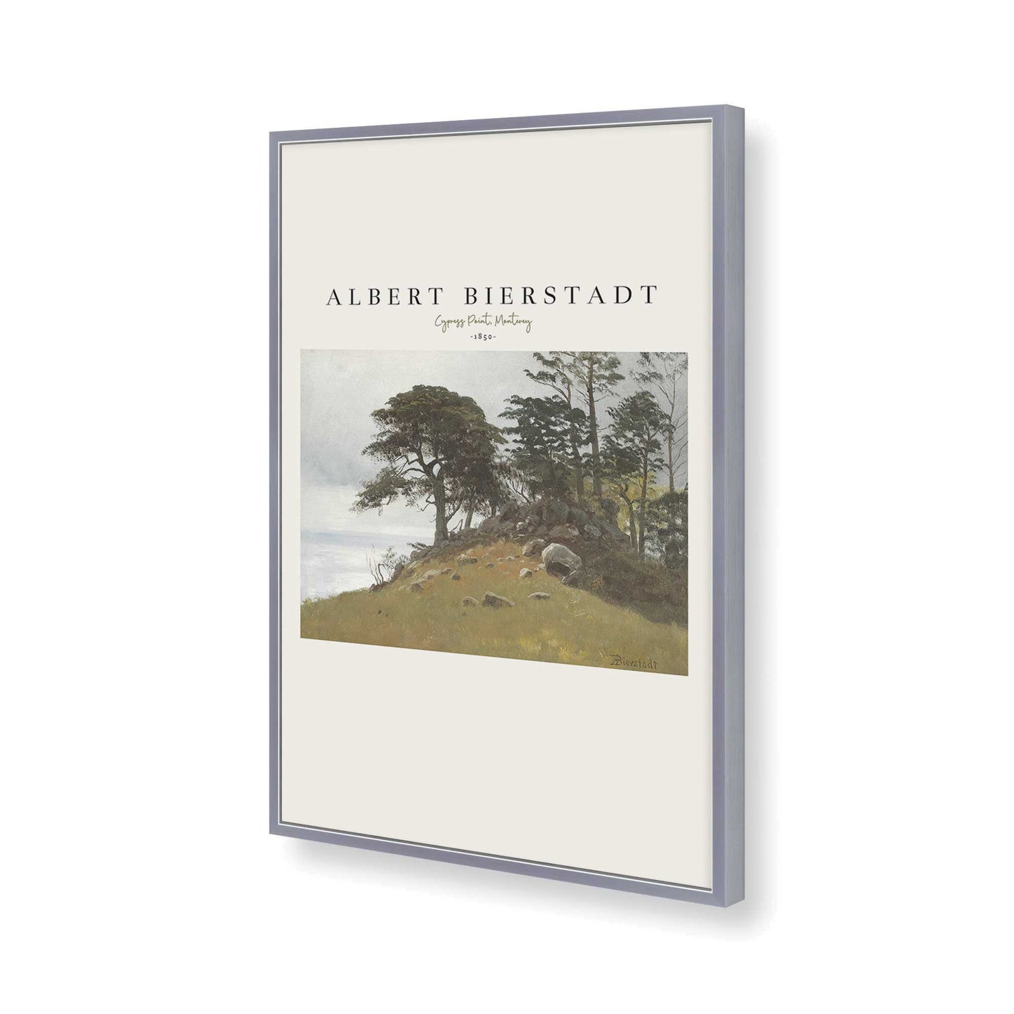 [Color:Polished Chrome], Picture of art in a Polished Chrome frame of the corner